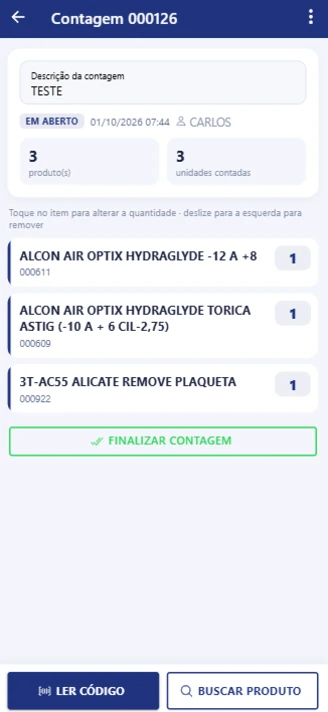 Contagem de estoque pelo celular no Gerencie Cloud